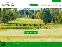 Tablet Screenshot of murwillumbahgolfclub.com.au